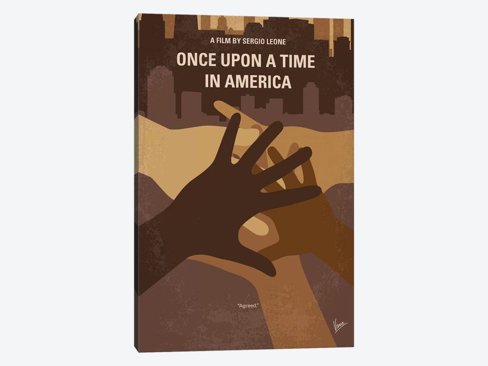 Once Upon A Time In America Minimal Movie Poster by Chungkong 1-piece Canvas Artwork