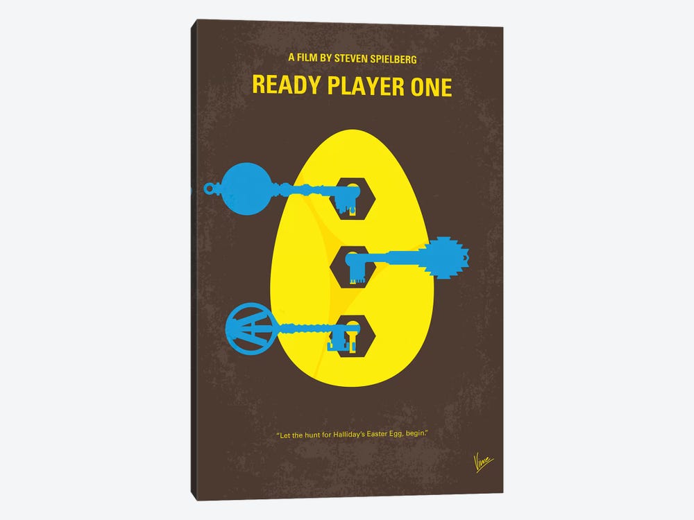 Ready Player One Minimal Movie Poster by Chungkong 1-piece Canvas Art