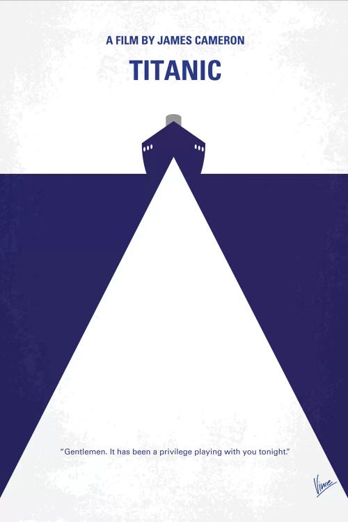 Titanic Minimal Movie Poster