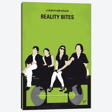 Reality Bites Minimal Movie Poster Canvas Print #CKG1160} by Chungkong Art Print