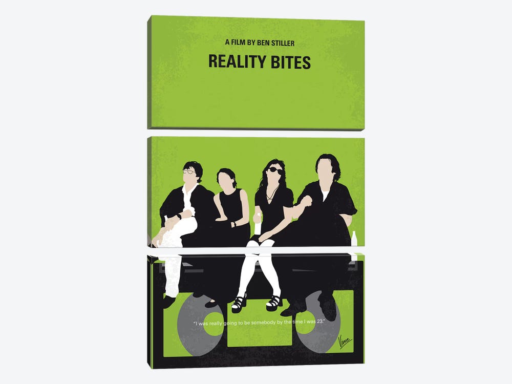Reality Bites Minimal Movie Poster by Chungkong 3-piece Canvas Wall Art