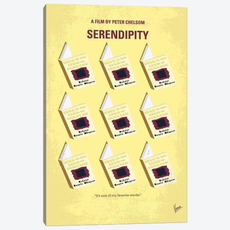 Serendipity Minimal Movie Poster Canvas Print #CKG1164} by Chungkong Canvas Art