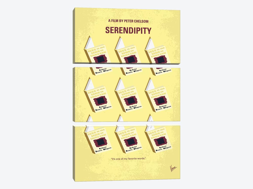 Serendipity Minimal Movie Poster by Chungkong 3-piece Canvas Art