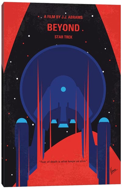 St Beyond Minimal Movie Poster Canvas Art Print - Star Trek