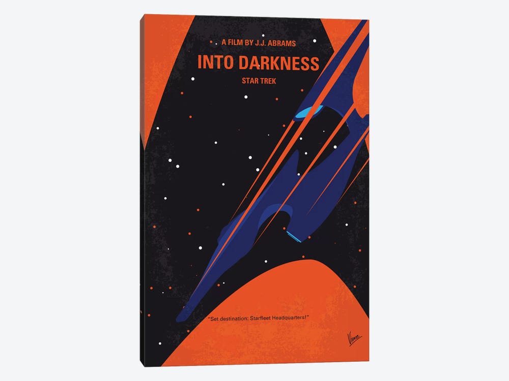 St Into Darkness Minimal Movie Poster by Chungkong 1-piece Canvas Art