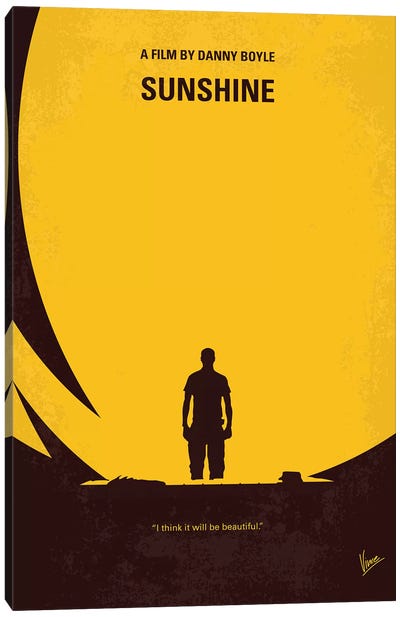 Sunshine Minimal Movie Poster Canvas Art Print - Thriller Movie Art