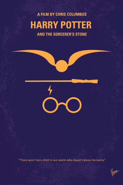 Harry Potter And The Sorcerer's Stone Minimal Movie Poster