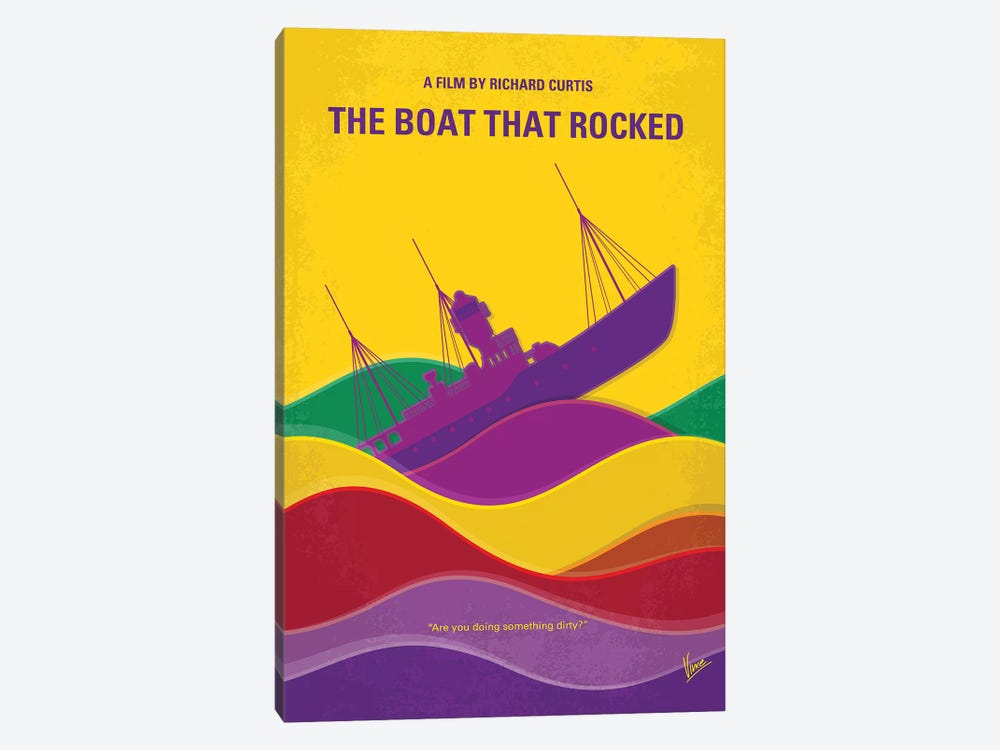 The Boat That Rocked Minimal Movie Poster by Chungkong 1-piece Canvas Print