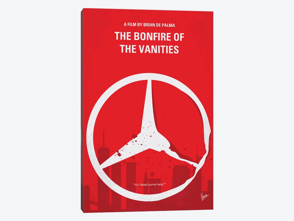 The Bonfire Of The Vanities Minimal Movie Poster by Chungkong 1-piece Canvas Wall Art