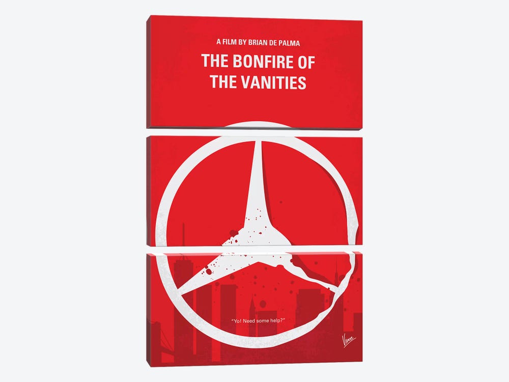The Bonfire Of The Vanities Minimal Movie Poster by Chungkong 3-piece Canvas Artwork
