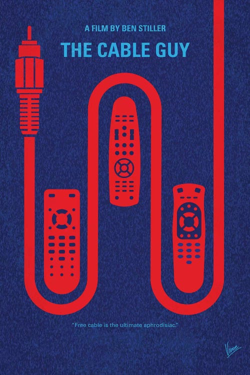 The Cable Guy Minimal Movie Poster