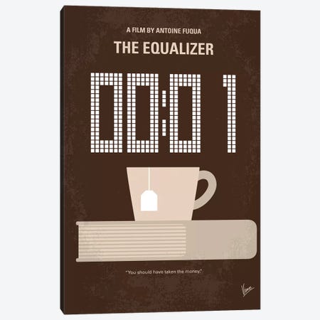 The Equalizer Minimal Movie Poster Canvas Print #CKG1174} by Chungkong Canvas Art Print