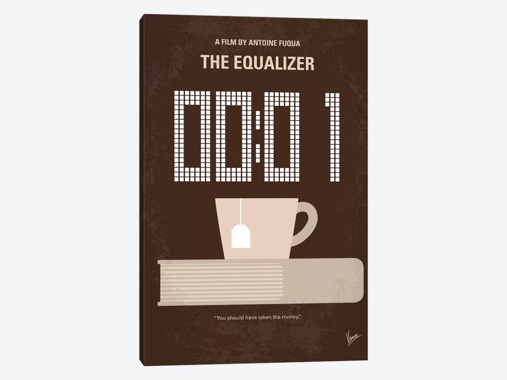 The Equalizer Minimal Movie Poster by Chungkong 1-piece Canvas Art Print