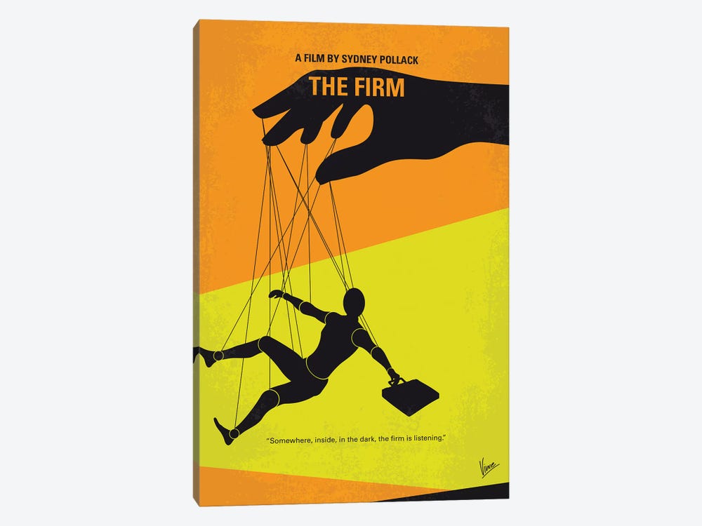 The Firm Minimal Movie Poster by Chungkong 1-piece Canvas Artwork