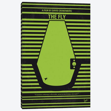 The Fly Minimal Movie Poster Canvas Print #CKG1176} by Chungkong Canvas Print