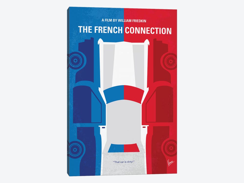 The French Connection Minimal Movie Poster by Chungkong 1-piece Canvas Print
