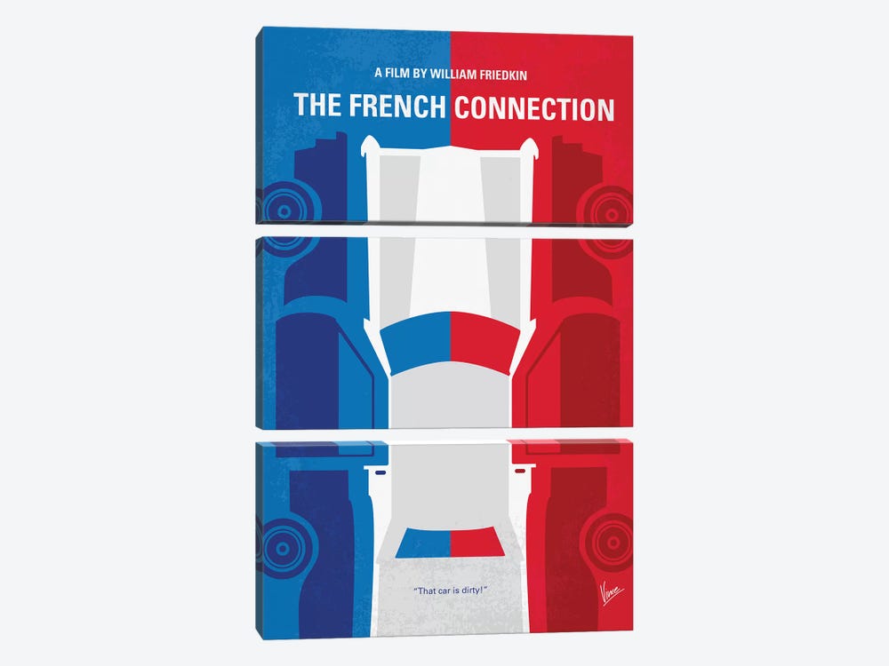 The French Connection Minimal Movie Poster by Chungkong 3-piece Art Print
