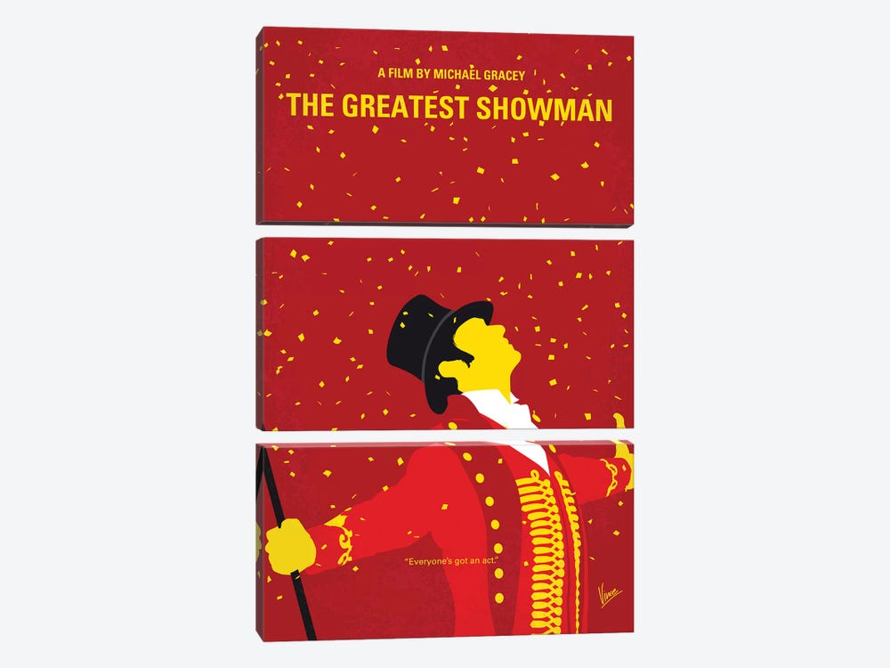 The Greatest Showman Minimal Movie Poster by Chungkong 3-piece Art Print