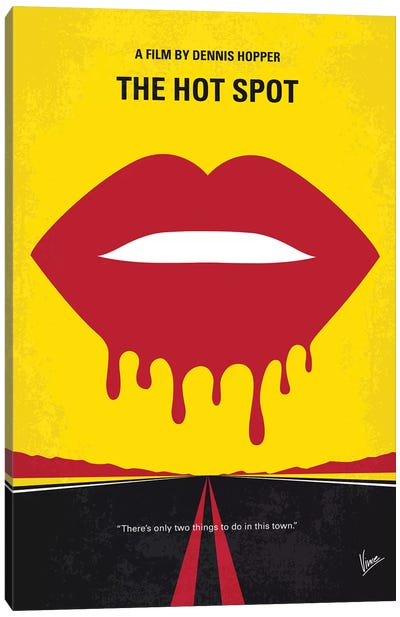 The Hot Spot Minimal Movie Poster Canvas Art Print - Romance Movie Art