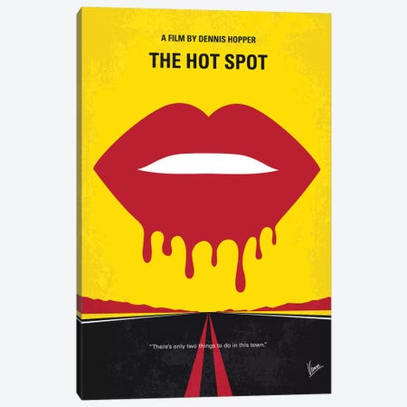 The Hot Spot Minimal Movie Poster Canvas Print #CKG1183} by Chungkong Canvas Art Print