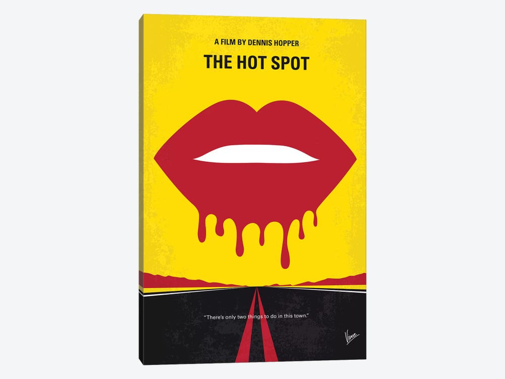 The Hot Spot Minimal Movie Poster by Chungkong 1-piece Canvas Art Print