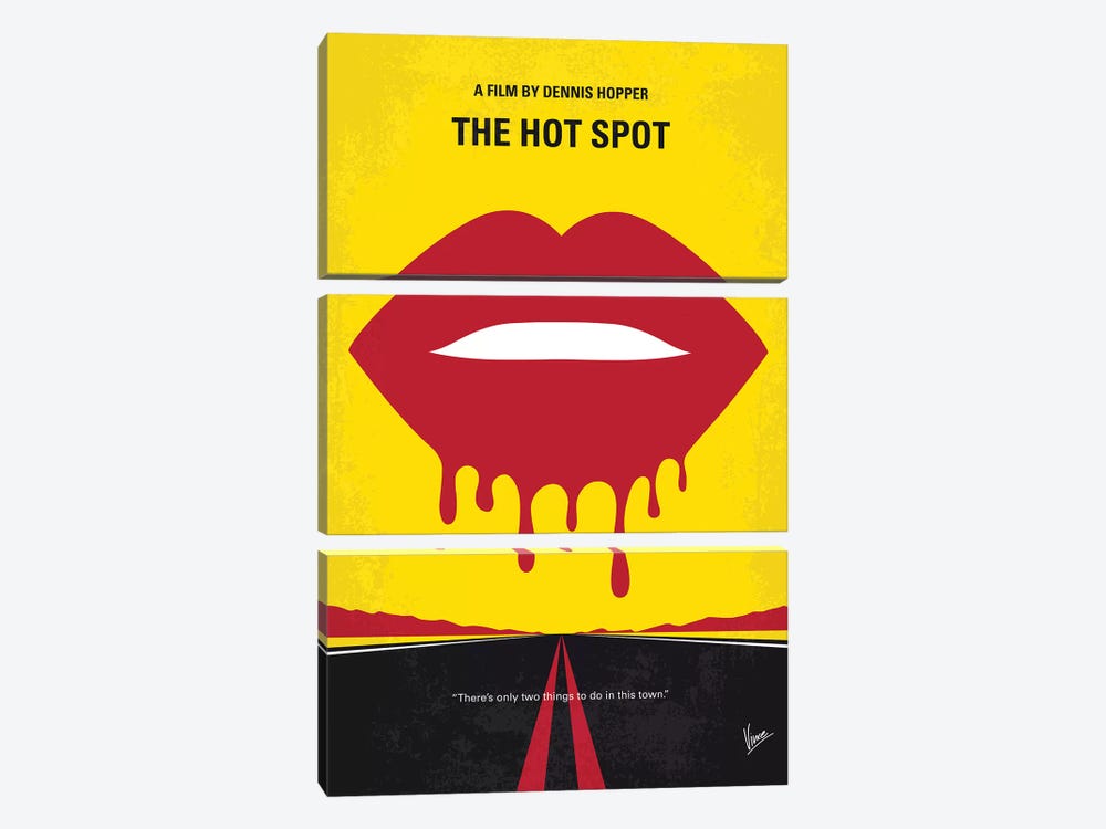 The Hot Spot Minimal Movie Poster by Chungkong 3-piece Canvas Print