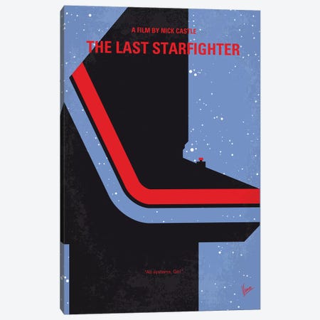 The Last Starfighter Minimal Movie Poster Canvas Print #CKG1186} by Chungkong Canvas Art
