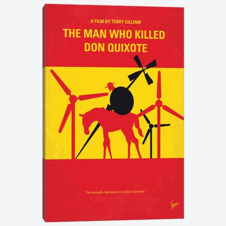 The Man Who Killed Don Quixote Minimal Movie Poster Canvas Print #CKG1188} by Chungkong Canvas Art Print