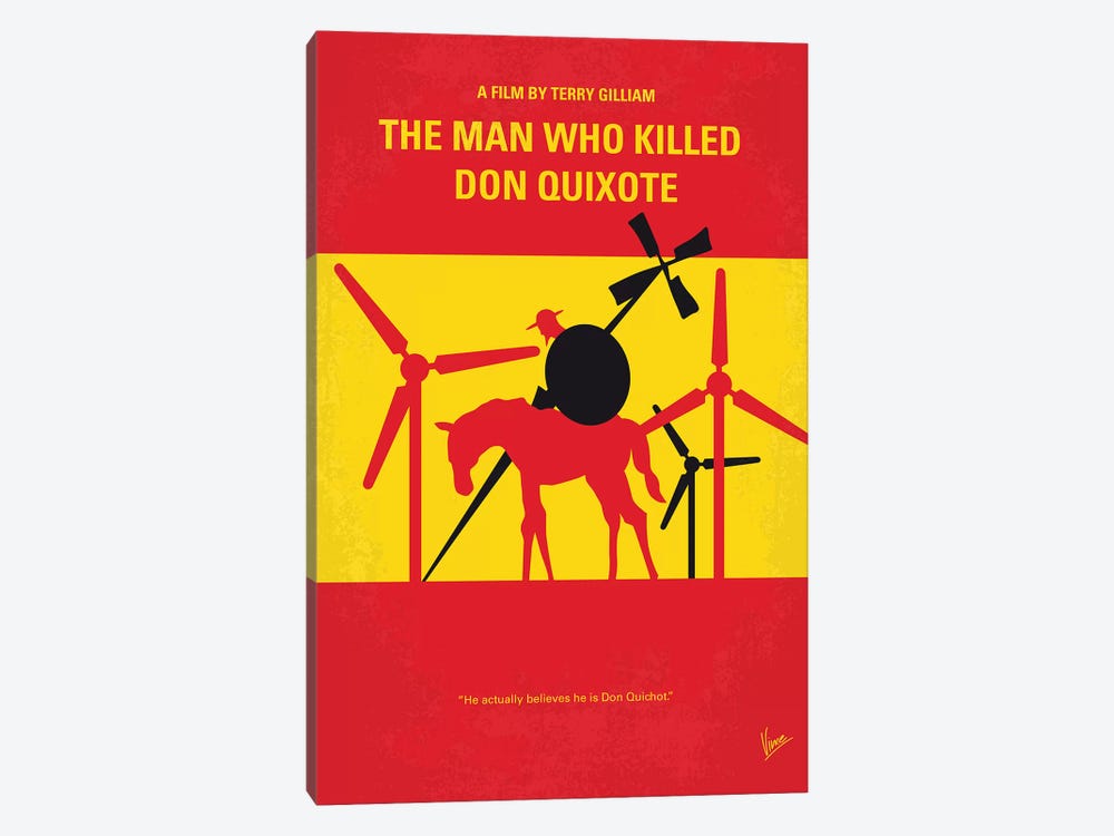 The Man Who Killed Don Quixote Minimal Movie Poster by Chungkong 1-piece Canvas Artwork