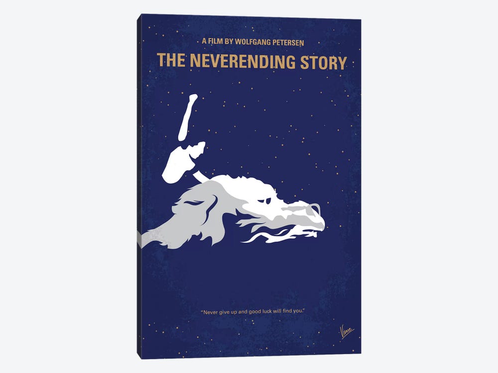 The Neverending Story Minimal Movie Poster by Chungkong 1-piece Art Print