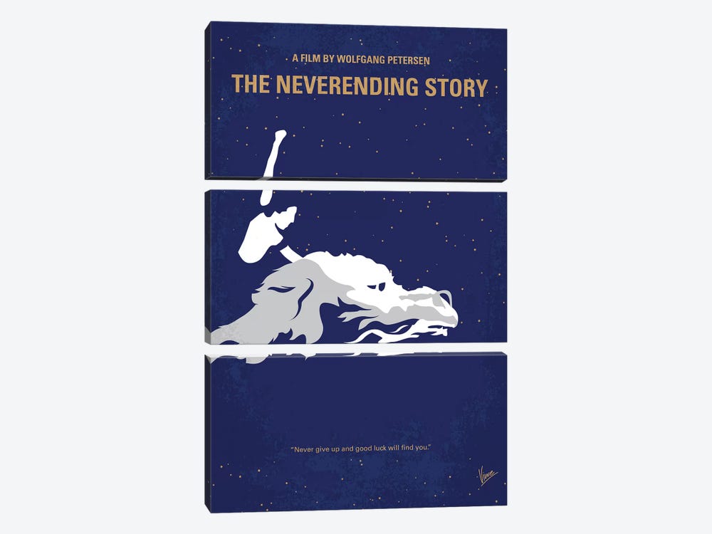 The Neverending Story Minimal Movie Poster by Chungkong 3-piece Art Print