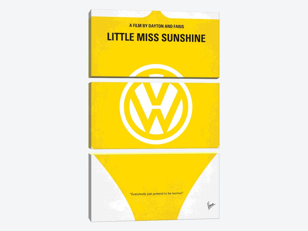Little Miss Sunshine Movie Poster by Chungkong 3-piece Canvas Art Print