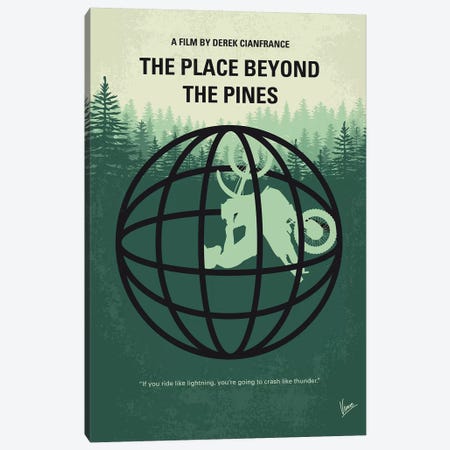 The Place Beyond The Pines Minimal Movie Poster Canvas Print #CKG1192} by Chungkong Canvas Artwork