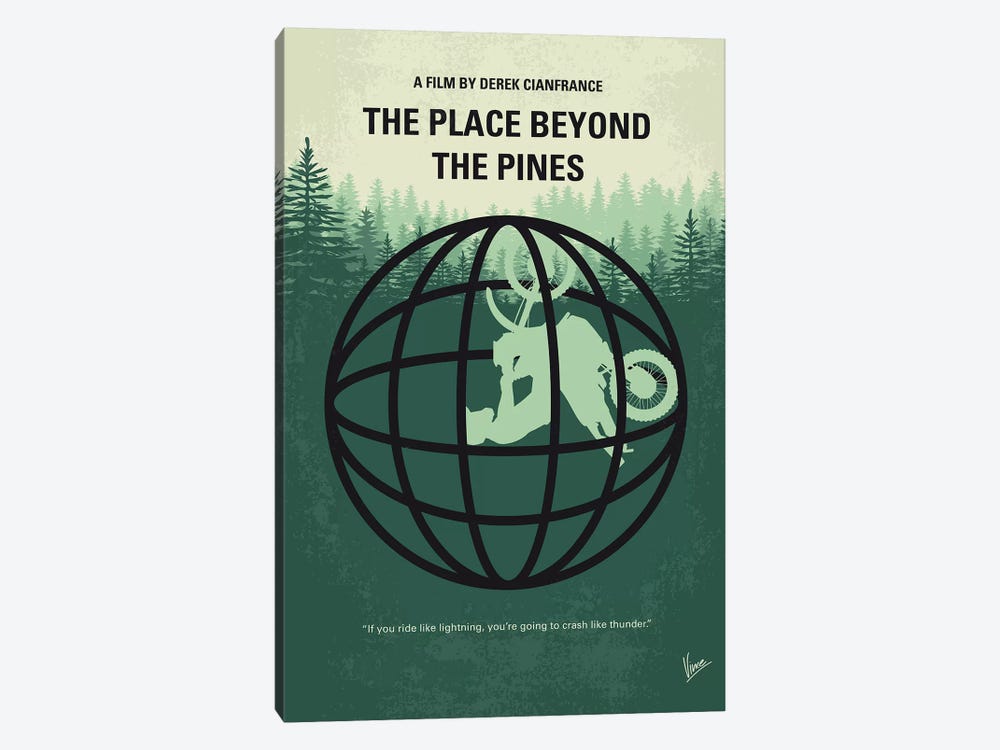 The Place Beyond The Pines Minimal Movie Poster by Chungkong 1-piece Canvas Art Print
