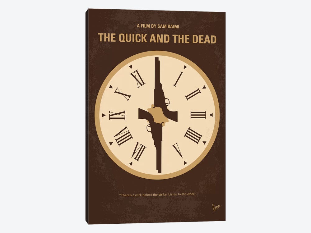 The Quick And The Dead Minimal Movie Poster by Chungkong 1-piece Canvas Wall Art