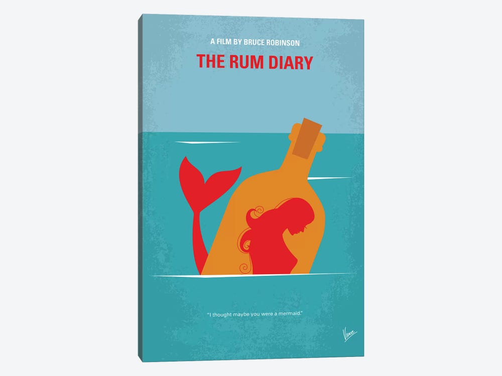 The Rum Diary Minimal Movie Poster by Chungkong 1-piece Art Print