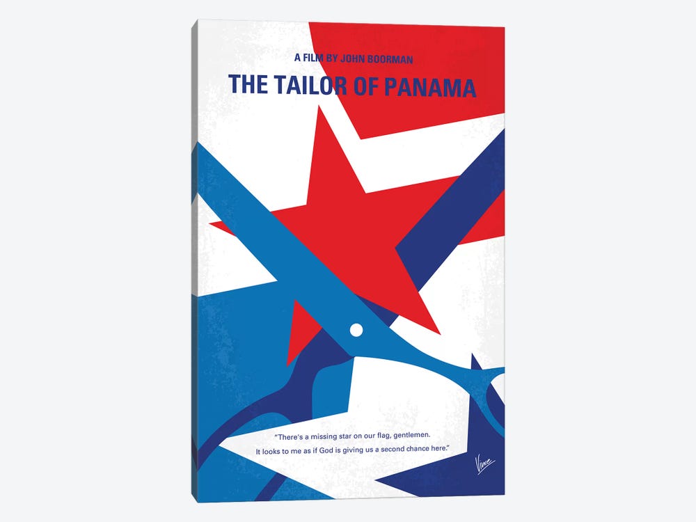 The Tailor Of Panama Minimal Movie Poster by Chungkong 1-piece Canvas Wall Art