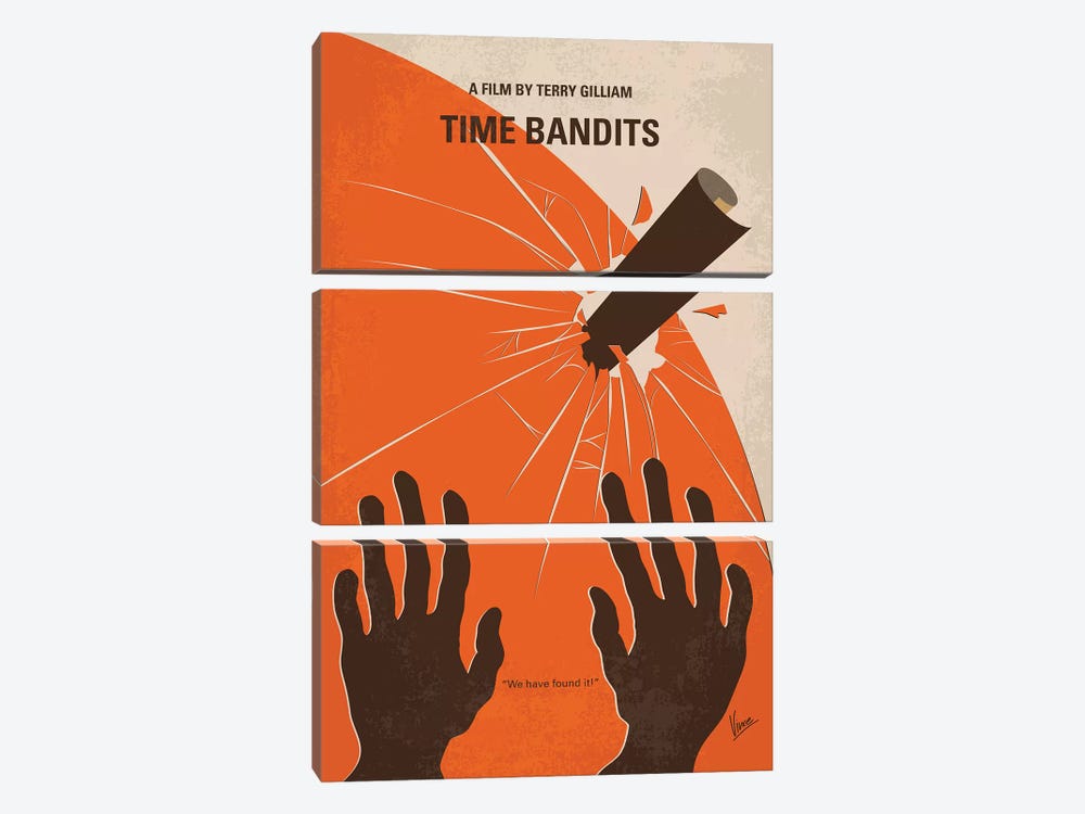 Time Bandits Minimal Movie Poster by Chungkong 3-piece Art Print