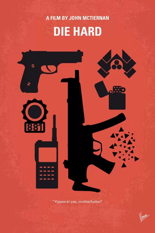 Die Hard Minimal Movie Poster