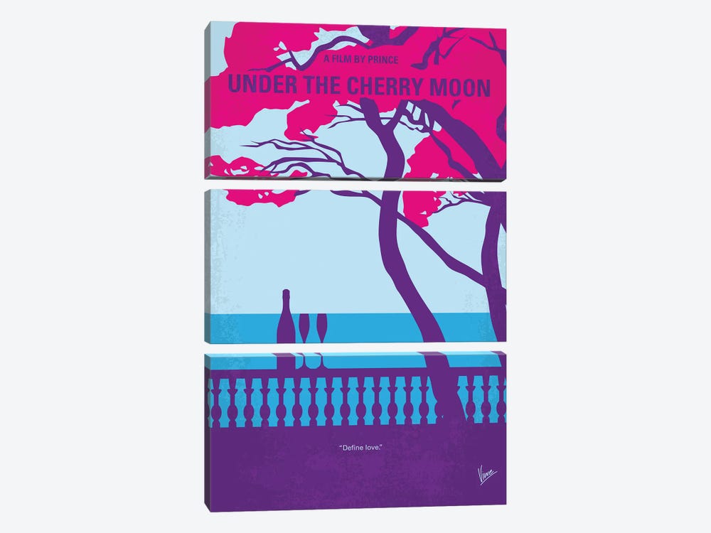Under The Cherry Moon Minimal Movie Poster by Chungkong 3-piece Canvas Artwork