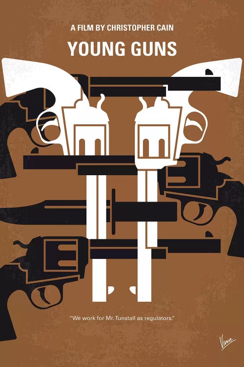 Young Guns Minimal Movie Poster Canvas Print By Chungkong Icanvas
