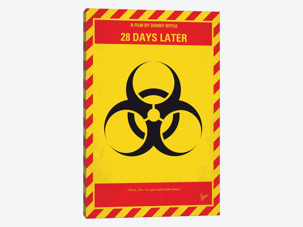 My 28 Days Later Minimal Movie Poster by Chungkong 1-piece Canvas Artwork