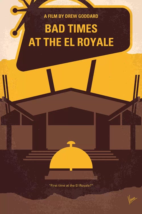 My Bad Times At The El Royale Minimal Movie Poster