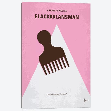 BlacKKKlansman Minimal Movie Poster Canvas Print #CKG1207} by Chungkong Canvas Print
