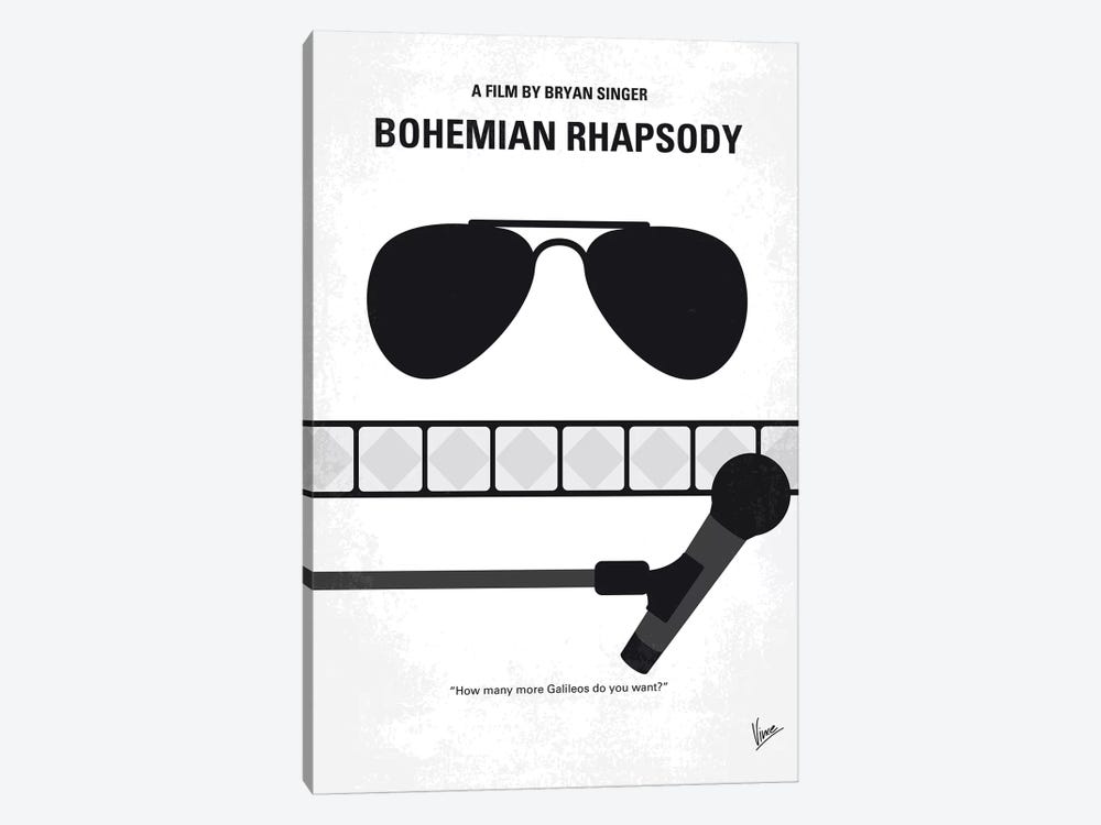 Bohemian Rhapsody Minimal Movie Poster by Chungkong 1-piece Canvas Art