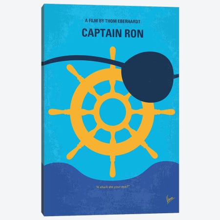 My Captain Ron Minimal Movie Poster Canvas Print #CKG1209} by Chungkong Canvas Art
