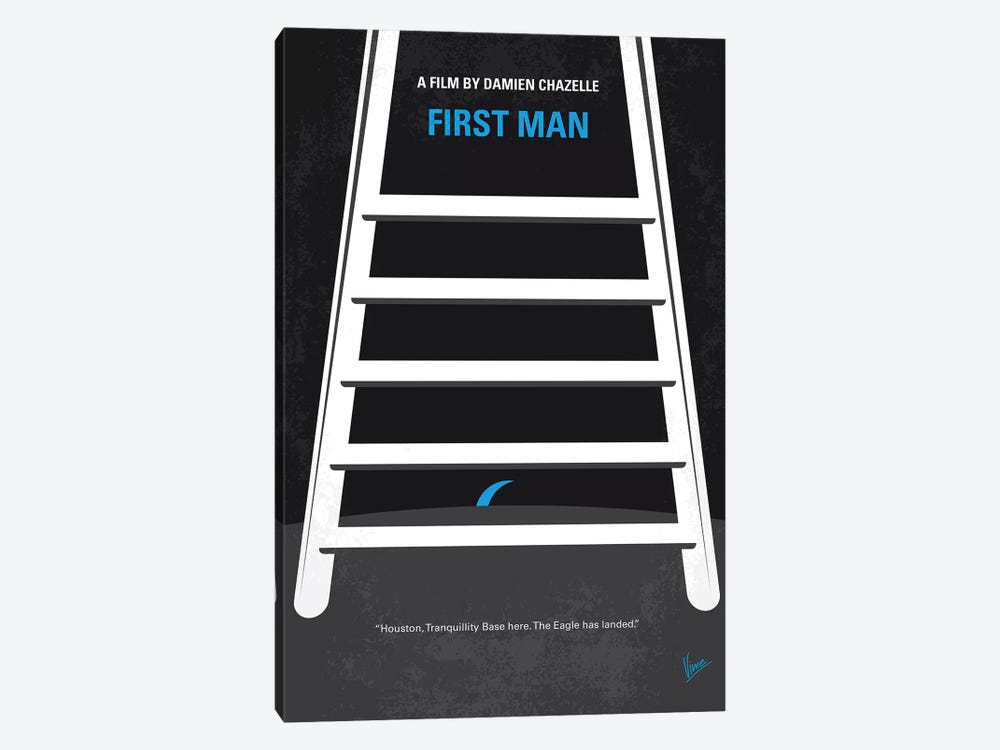 My First Man Minimal Movie Poster by Chungkong 1-piece Canvas Wall Art