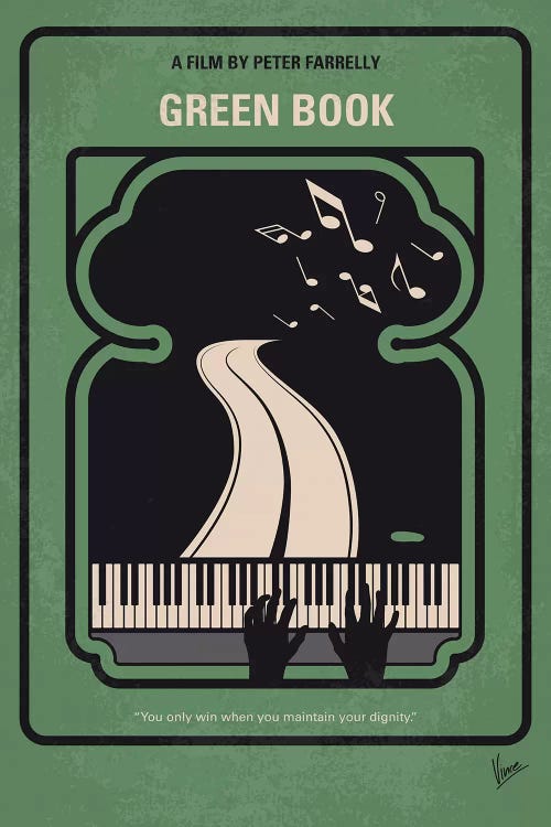 Green Book Minimal Movie Poster