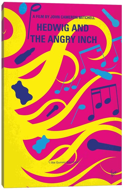 My Hedwig And The Angry Inch Minimal Movie Poster Canvas Art Print - Broadway & Musicals