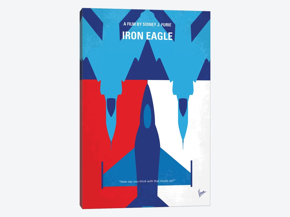 My Iron Eagle Minimal Movie Poster by Chungkong 1-piece Canvas Art Print